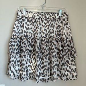 Loft Leopard Print Skirt (Medium)